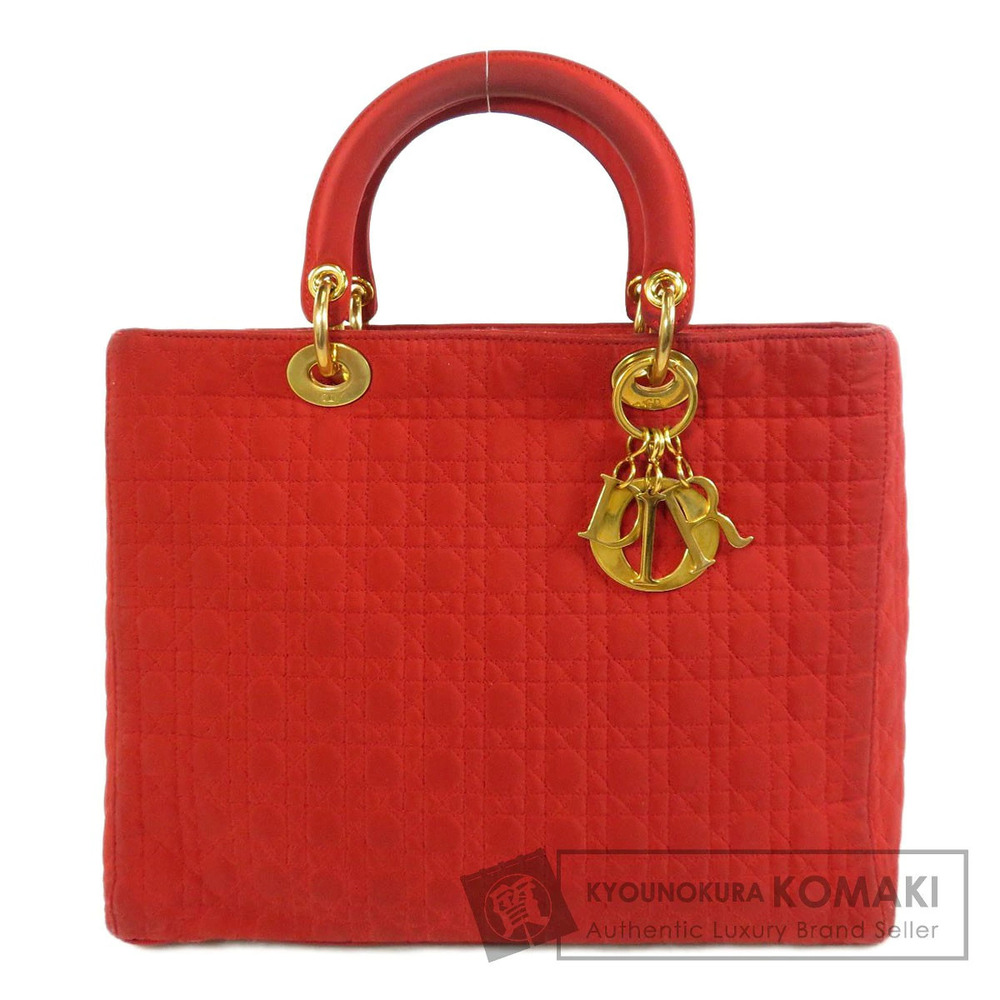 Christian Dior Lady Dior Cannage handbag red